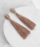 Boho Tassel Floral Rhinestone Earrings is a trendy pick to create 2023 festival outfits, festival dresses, outfits for concerts or raves, and complete your best party outfits!