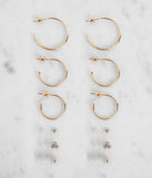 Simple Kind Of Life Hoop + Stud Set