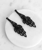 Leaf Gemstone Duster Earrings