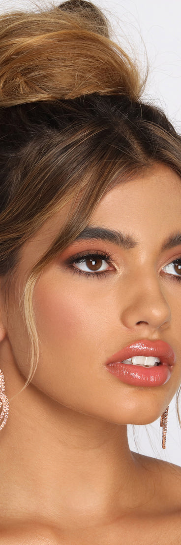 Here For A Good Time Rhinestone Duster Earrings