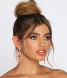 Here For A Good Time Rhinestone Duster Earrings