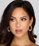 Baguette Rhinestone Mini Hoop Earrings is a stunning choice for a bridesmaid dress or maid of honor dress, and to feel beautiful at Homecoming 2023, fall or winter weddings, formals, & military balls!