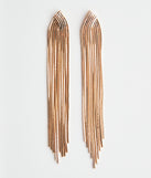 Fallin' For Fringe Duster Earrings is a fire pick to create a concert outfit, 2024 festival looks, outfits for raves, or to complete your best party outfits or clubwear!