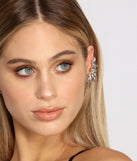 Rhinestone Oval Cluster Ear-cuff Set is a trendy pick to create 2023 festival outfits, festival dresses, outfits for concerts or raves, and complete your best party outfits!