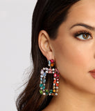 Vibrant Stones Door Knocker Earrings is a trendy pick to create 2023 festival outfits, festival dresses, outfits for concerts or raves, and complete your best party outfits!