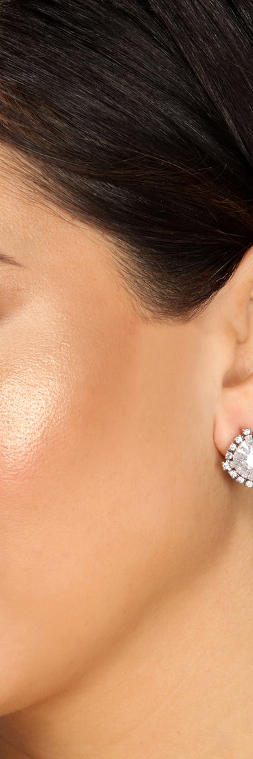 Made It Cubic Zirconia Clustered Studs