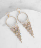 O-Ring Cubic Zirconia Fringe Earrings is a trendy pick to create 2023 festival outfits, festival dresses, outfits for concerts or raves, and complete your best party outfits!