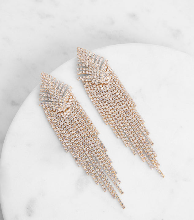Unique Feels Rhinestone Fringe Earrings & Windsor