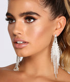 Lasting Lustre Rhinestone Fringe Earrings is a trendy pick to create 2023 festival outfits, festival dresses, outfits for concerts or raves, and complete your best party outfits!
