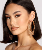 Feeling So Extra Filigree Large Hoops is the perfect Homecoming look pick with on-trend details to make the 2023 HOCO dance your most memorable event yet!