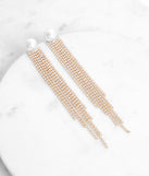Pearl Rhinestone Fringe Duster Earrings is the perfect Homecoming look pick with on-trend details to make the 2023 HOCO dance your most memorable event yet!