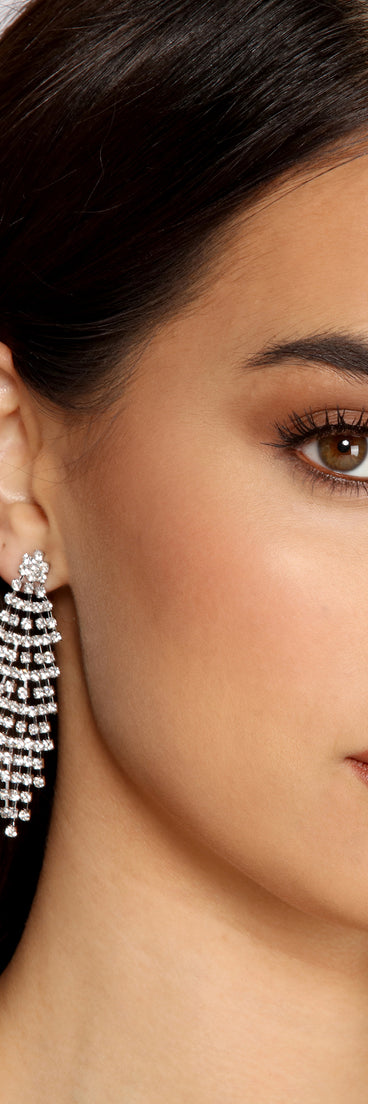 Three Pack Rhinestone Duster Earrings