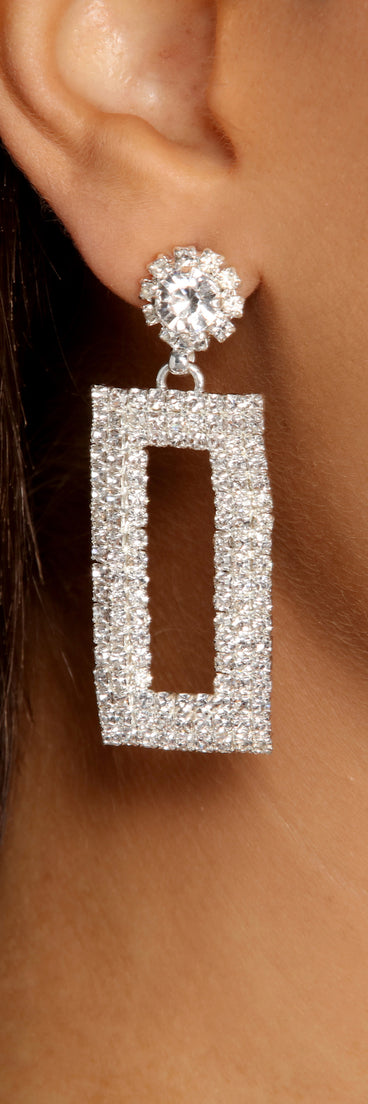 The Perfect Moment Rhinestone Drop Earrings