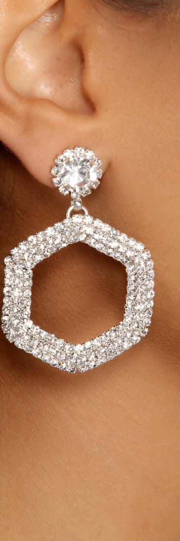 Heavenly Sparkle Rhinestone Drop Earrings