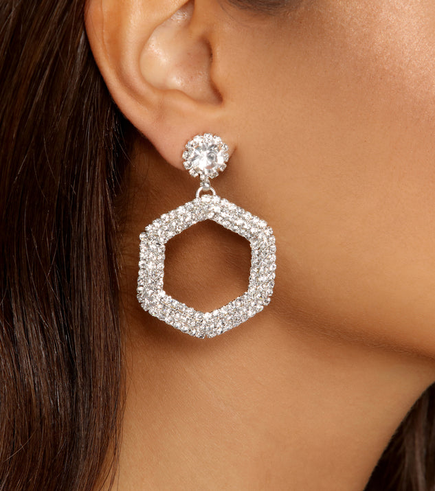 Heavenly Sparkle Rhinestone Drop Earrings