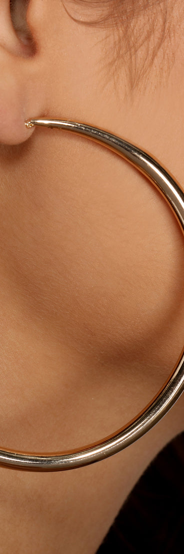 Keep It Sleek Tube Hoop Earrings