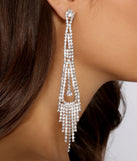 Fringe Fashionista Rhinestone Earrings creates the perfect New Year’s Eve Outfit or new years dress with stylish details in the latest trends to ring in 2023!