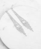 Fringe Fashionista Rhinestone Earrings