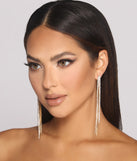 With Rhinestone Tassel Duster Earrings as your homecoming jewelry or accessories, your 2023 Homecoming dress look will be fire!