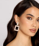 Rhinestone Glamour Door Knocker Earrings creates the perfect New Year’s Eve Outfit or new years dress with stylish details in the latest trends to ring in 2023!