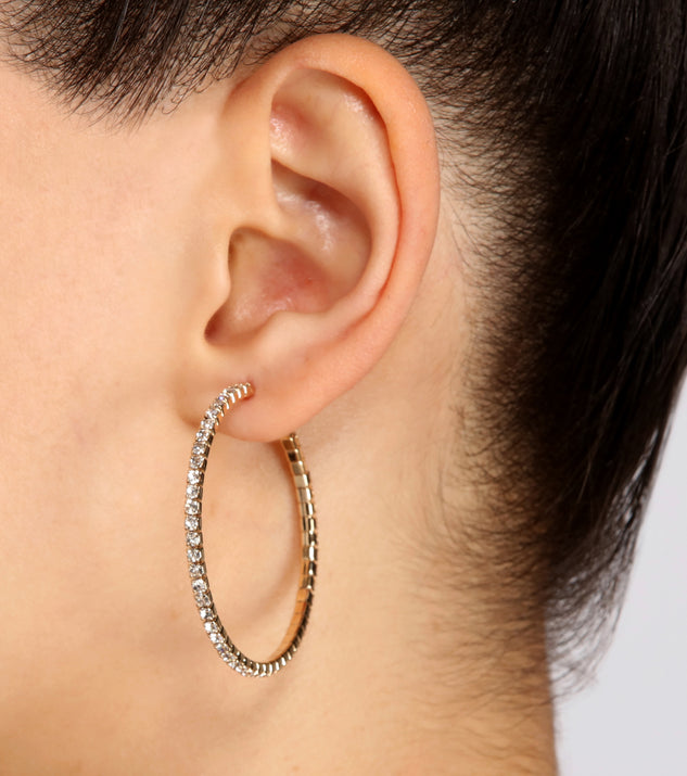 She’s Got it Rhinestone Hoops