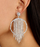 Major Glam Fringe Hoop Earrings