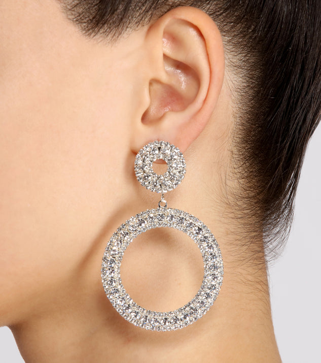 Gleaming Beauty Rhinestone Earrings