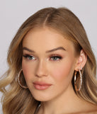 Moment of Glam Rhinestone Hoops