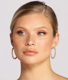 Rhine And Shine Tube Hoop Earrings
