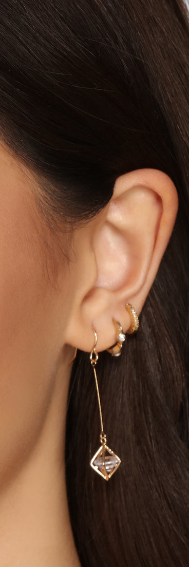 So Glam Cubic Zirconia Duster Earrings