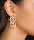 Golden Days Lion Door Knocker Earrings is a trendy pick to create 2023 festival outfits, festival dresses, outfits for concerts or raves, and complete your best party outfits!