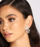 Flutter Some Hearts Rhinestone Stud Earrings