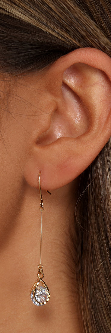 Gleam On Gemstone Drop Earrings