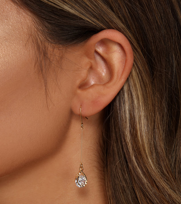 Gleam On Gemstone Drop Earrings
