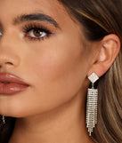 Romantic Rhinestone Fringe Duster Earrings