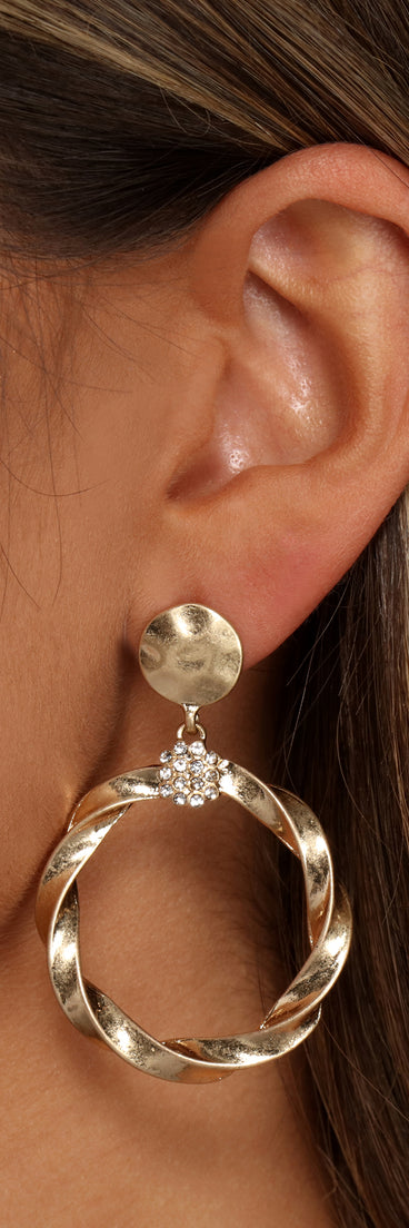 Girly Glam Hoop Earrings