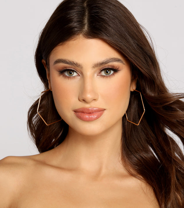 Glamour Diva Large Hoops Three-Pack
