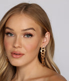 Trendy Texture Linear Chain Earrings for 2022 festival outfits, festival dress, outfits for raves, concert outfits, and/or club outfits