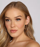 Chic Moment Chain Link Hoops