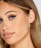 Trendy Double-Layered Hoop Earrings Set