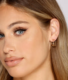 Trendy Double-Layered Hoop Earrings Set