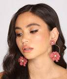 Floral Bloom Flower Hoop Earrings is a trendy pick to create 2023 festival outfits, festival dresses, outfits for concerts or raves, and complete your best party outfits!