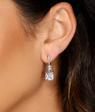 Double Luxe Princess Cut Studs is a stunning choice for a bridesmaid dress or maid of honor dress, and to feel beautiful at Homecoming 2023, fall or winter weddings, formals, & military balls!