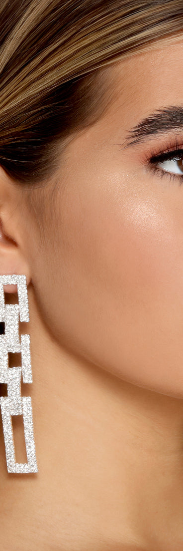 Radiant And Chic Statement Earrings