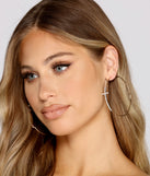 Rhinestone Cross Charm Hoop Earrings is a trendy pick to create 2023 festival outfits, festival dresses, outfits for concerts or raves, and complete your best party outfits!