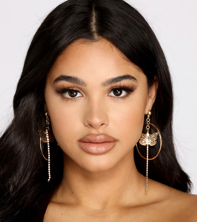 Dreamy Butterfly Statement Earrings is a trendy pick to create 2023 festival outfits, festival dresses, outfits for concerts or raves, and complete your best party outfits!