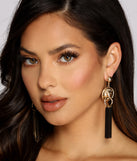 Fierce Lion Charm Door Knocker Earrings for 2022 festival outfits, festival dress, outfits for raves, concert outfits, and/or club outfits
