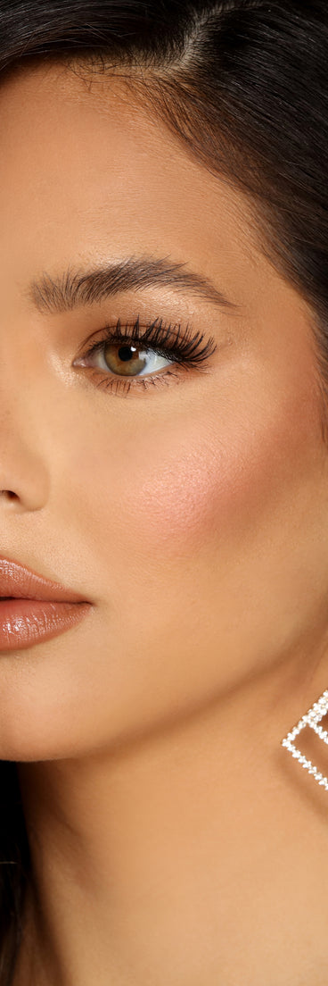 Luxe Rhinestone Square Earrings