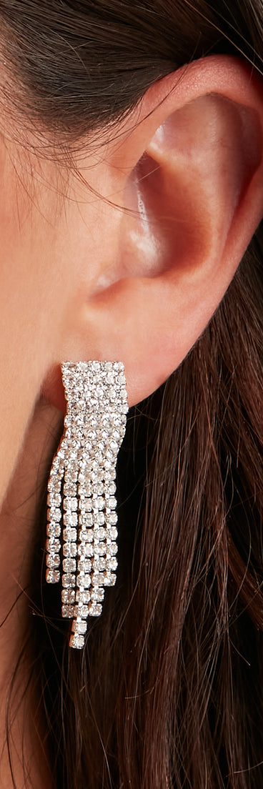 Lookin' Fine In Rhine Fringe Earrings