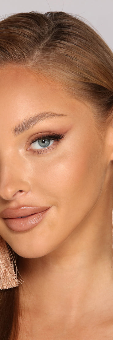 Bohemian Luxe Rhinestone Tassel Earrings for 2022 festival outfits, festival dress, outfits for raves, concert outfits, and/or club outfits